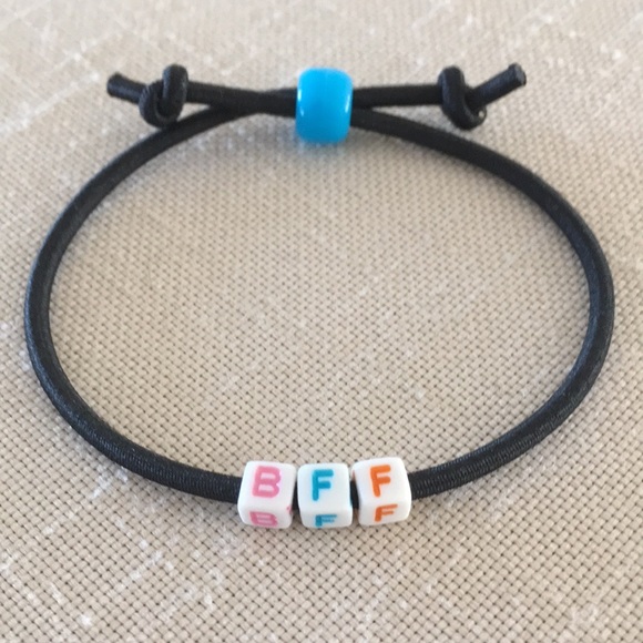 Hand Crafted Adjustable Acronym Bracelet Handmade Unisex Multicolored Stretch - Picture 6 of 6
